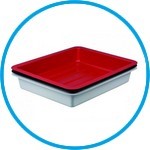 Photographic trays LaboPlast®, PVC, deep form with ribs on bottom