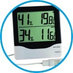 Digital thermo-hygrometer for room and outdoor measurement