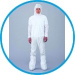 Disposable cleanroom overall ASPURE, SMS, sterile