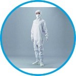 Overall for cleanroom ASPURE, polyester, with hood and mask