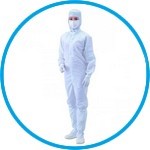Overall for cleanroom, front zip, polyester