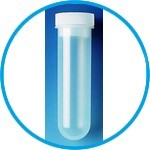Centrifuge tubes, PP, with rim, without stoppers