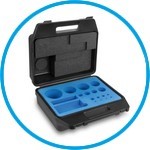 Plastic case for calibration weight sets