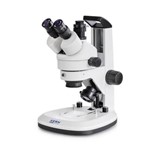 Stereo zoom microscope with handle