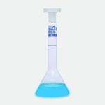Volumetric flask 1 ml clear trapezoidal