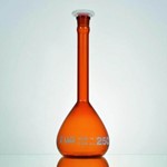 Volumetric Flasks 5ml Boro 3.3 Amber Class A LLG Labware 4686246