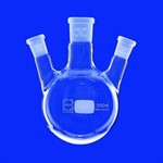 Lenz-Laborglas Round-bottom Flasks, Three-neck, 3.3154.76