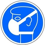 B-Safety Mandatory-sign "use breathing protection" BR 607 146