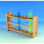 Glaswarenfabrik Karl Hecht Test tube rack, wooden 42794013