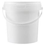 Bucket 1.2 litre White PP With Lid IdentiPack DV6101