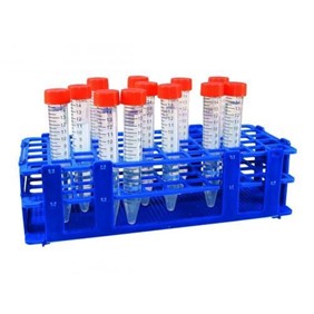 LLG Labware Test Tube Rack Blue PP 6286170