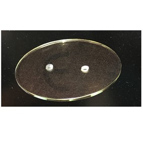12mm Round Glass Plate For 300mm Diam Electrolab 5001A00002