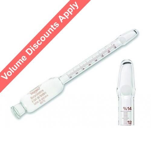 Gerber Milk Butyrometer 0-14%:02 03.0014 | Lab Unlimited UK